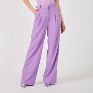 BNWT sold out Grey Ven THE MACCADEN PLEATED TROUSER in radiant orchid size 4.